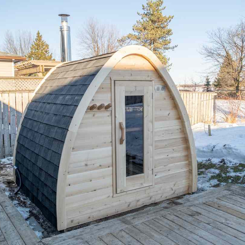 LeisureCraft Canadian Timber MiniPOD CTC77M outdoor sauna