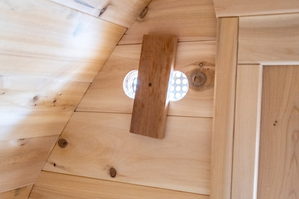 LeisureCraft MiniPOD CTC77M Eastern White Cedar interior