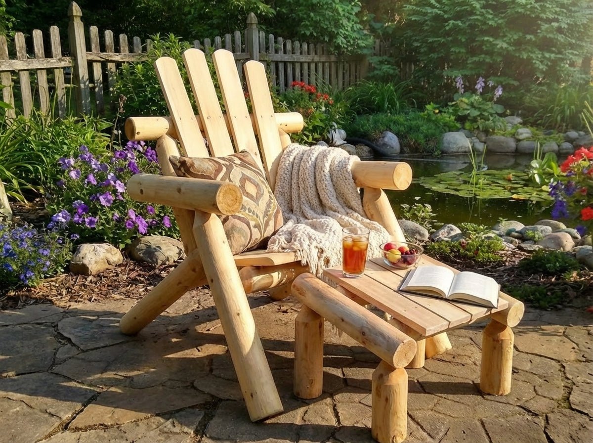 Cedar Creek White Cedar Outdoor Footrest