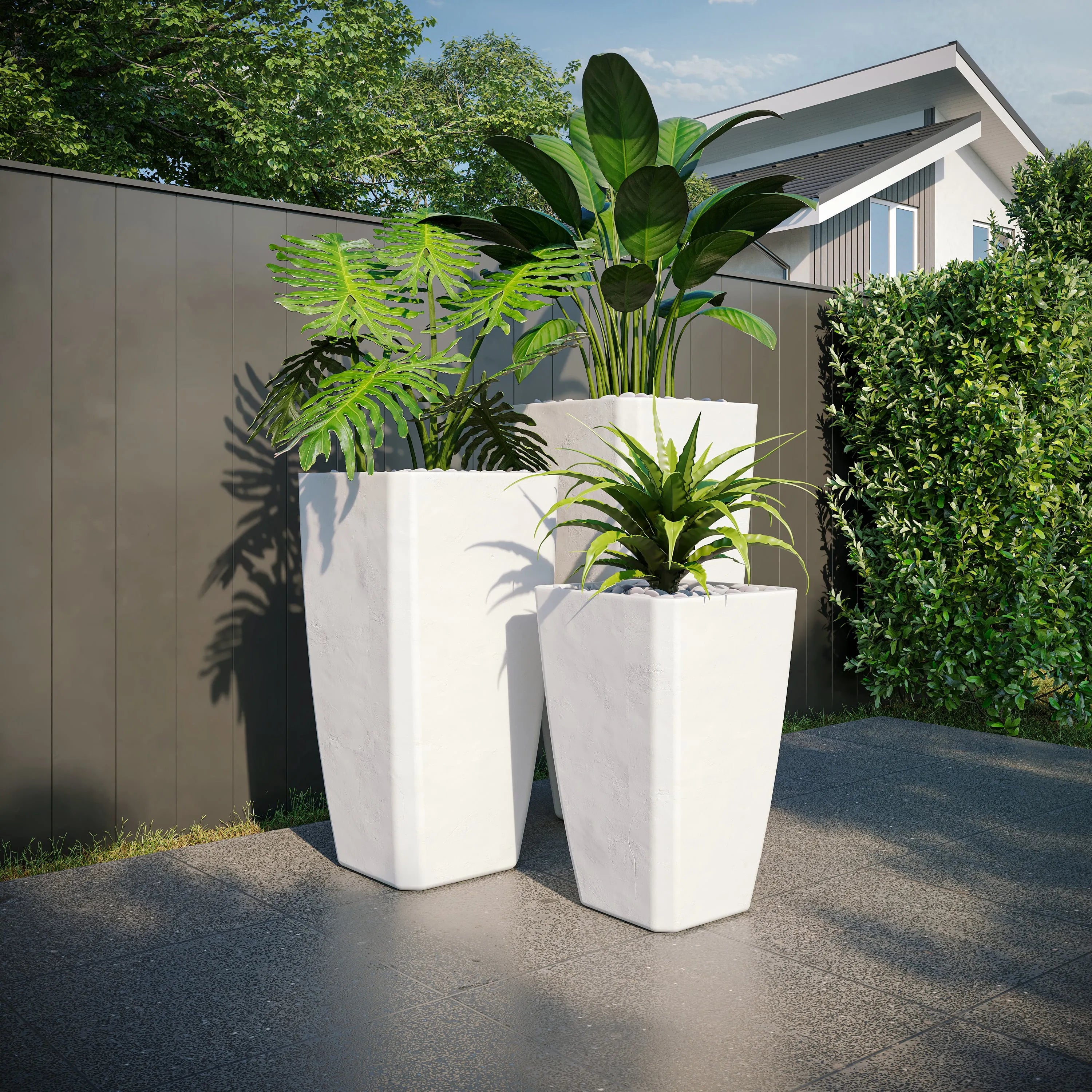 ModaConcrete Quartet GFRC Concrete Planter