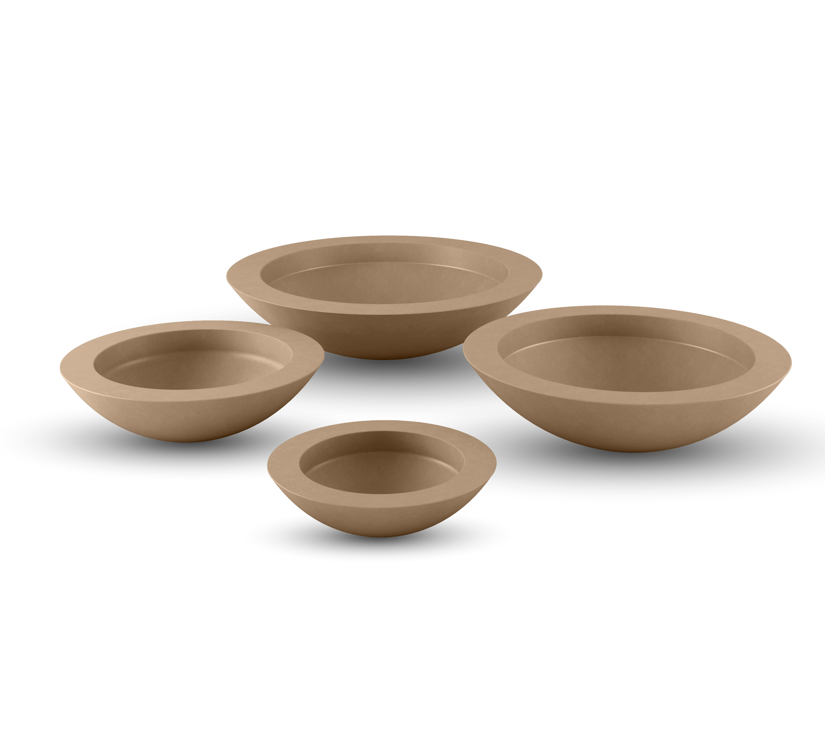 ModaConcrete Oceanside Shallow GFRC Planter