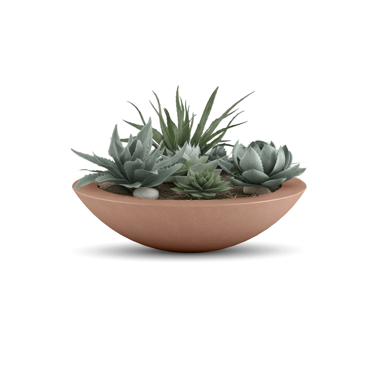 ModaConcrete Oceanside Shallow GFRC Planter
