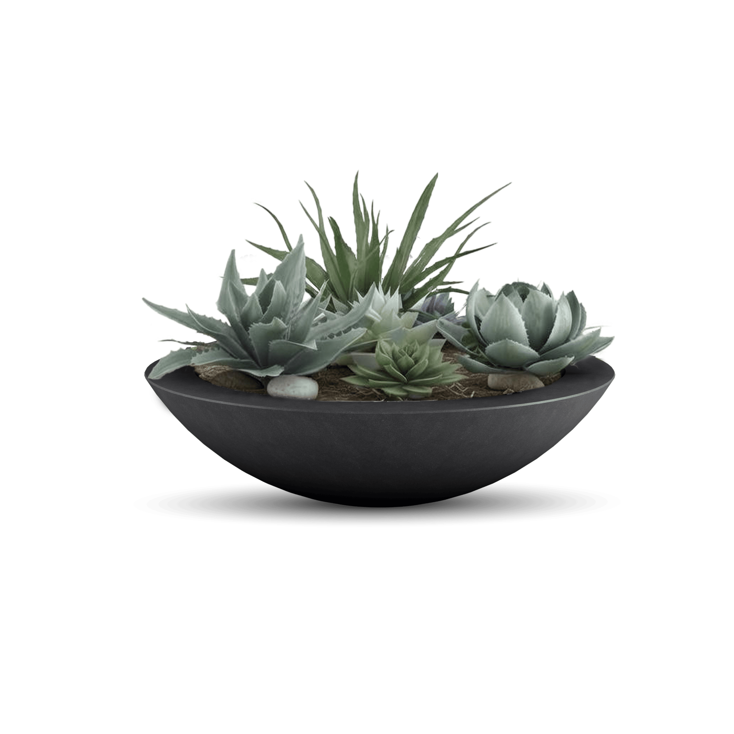 ModaConcrete Oceanside Shallow GFRC Planter