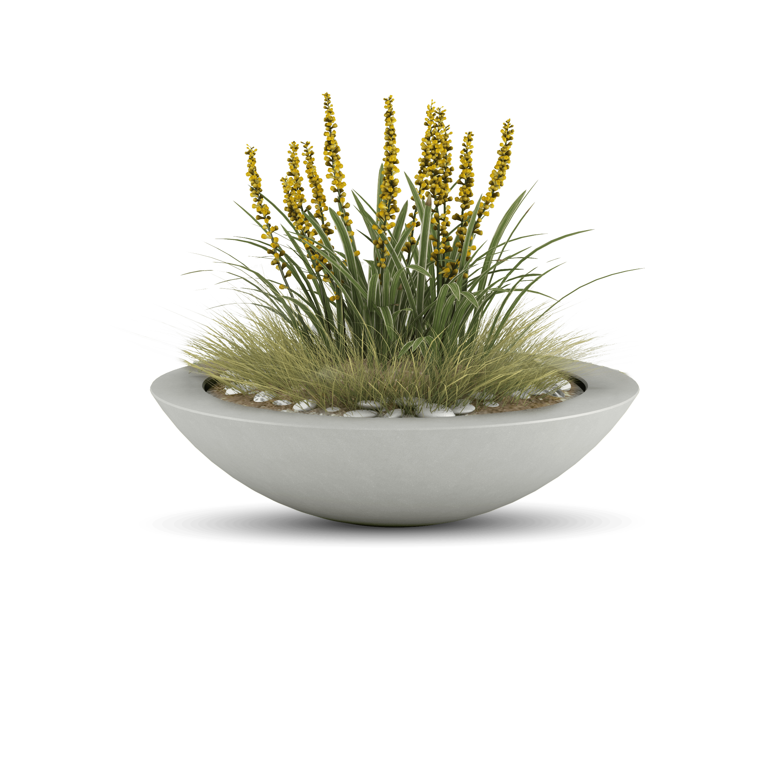 ModaConcrete Oceanside Shallow GFRC Planter