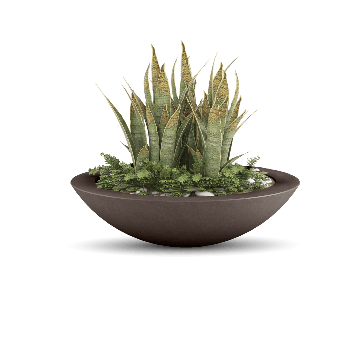 ModaConcrete Oceanside Shallow GFRC Planter