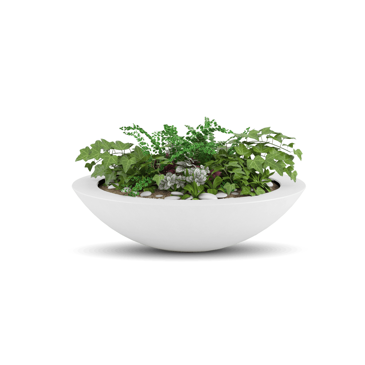 ModaConcrete Oceanside Shallow GFRC Planter