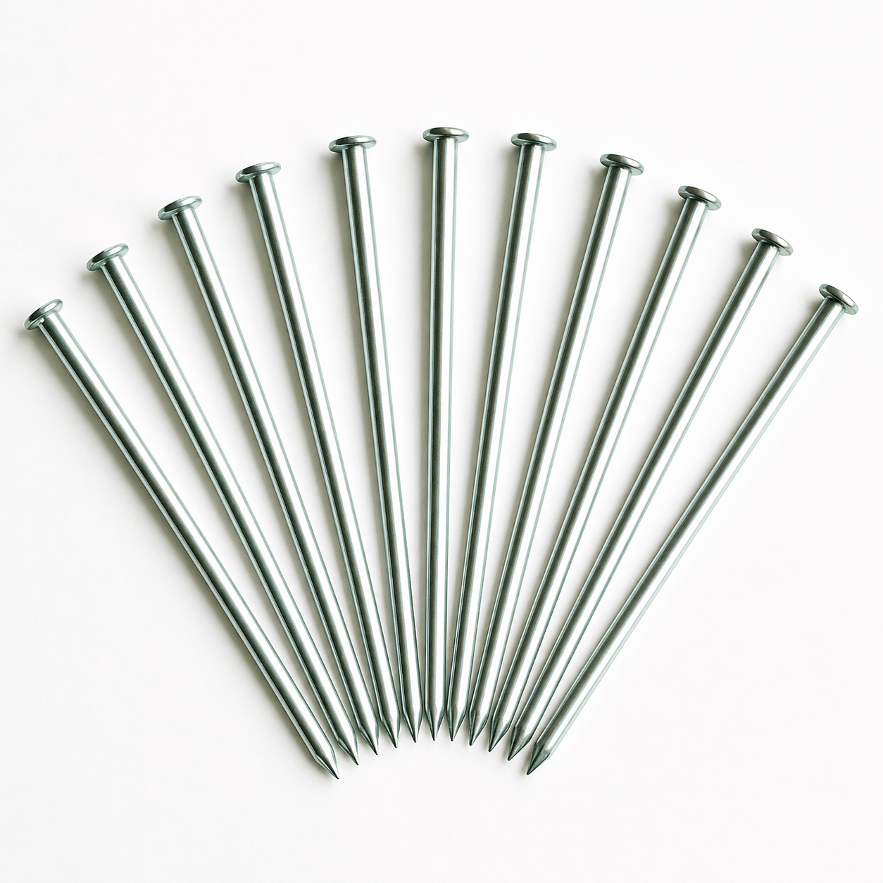 North Forge Solar Pillar Ground Anchors – Galvanized Steel – 6" & 10"