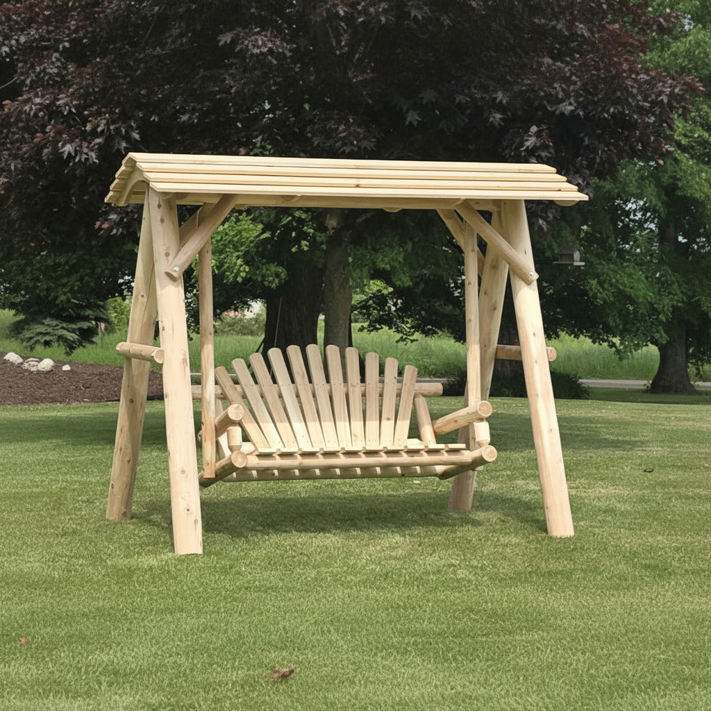 Cedar Creek Rustic Furniture White Cedar Canopy Kit for HD Swing SW111