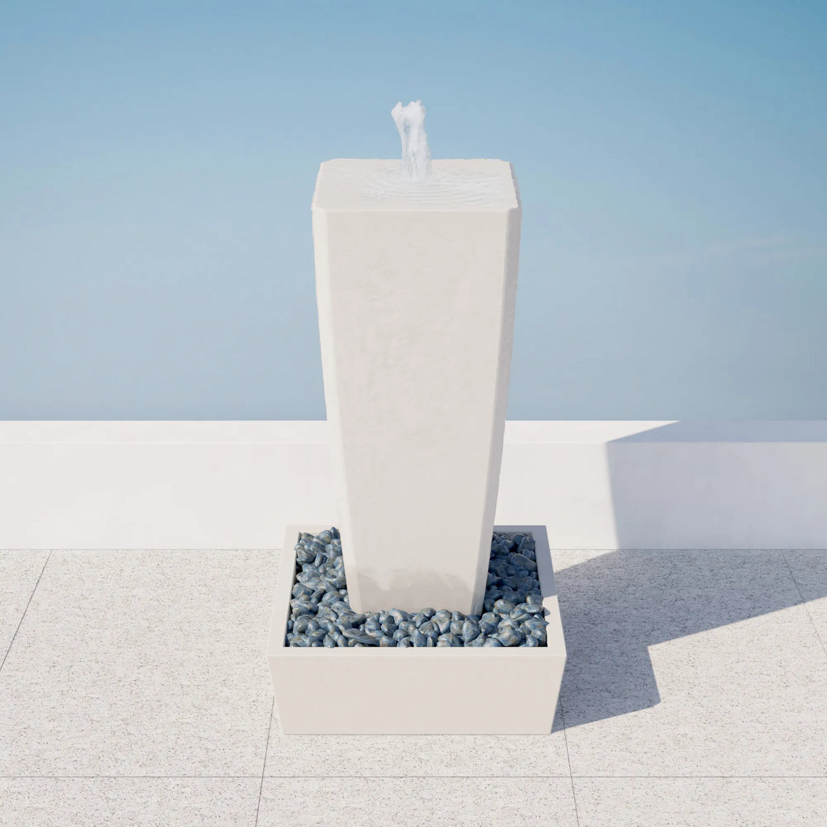 ModaConcrete Vasa 52" StoneCast Concrete Fountain Set