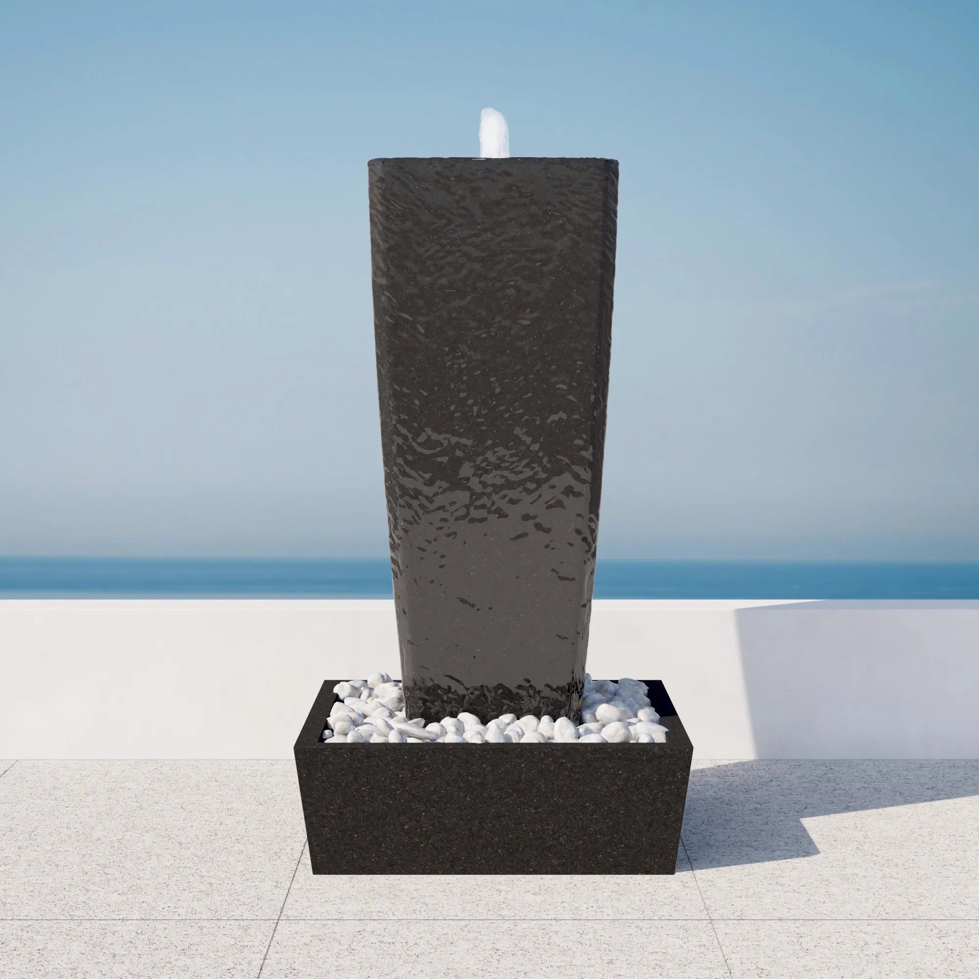 ModaConcrete Vasa 52" StoneCast Concrete Fountain Set