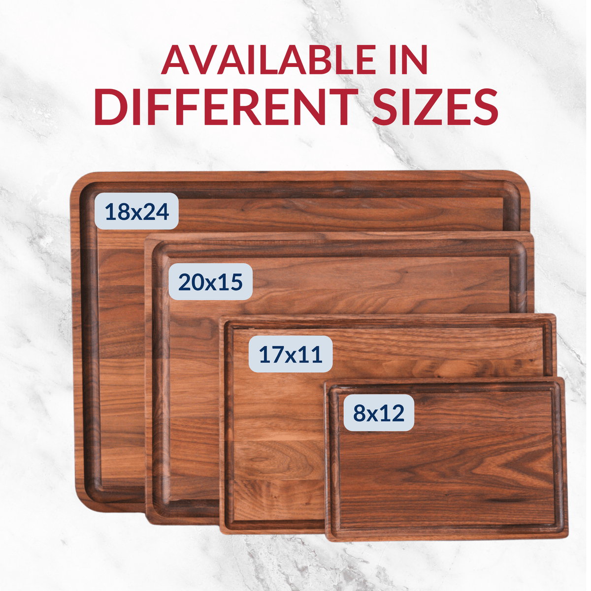 Virginia Boys Large Walnut Cutting Board | 20" x 15"