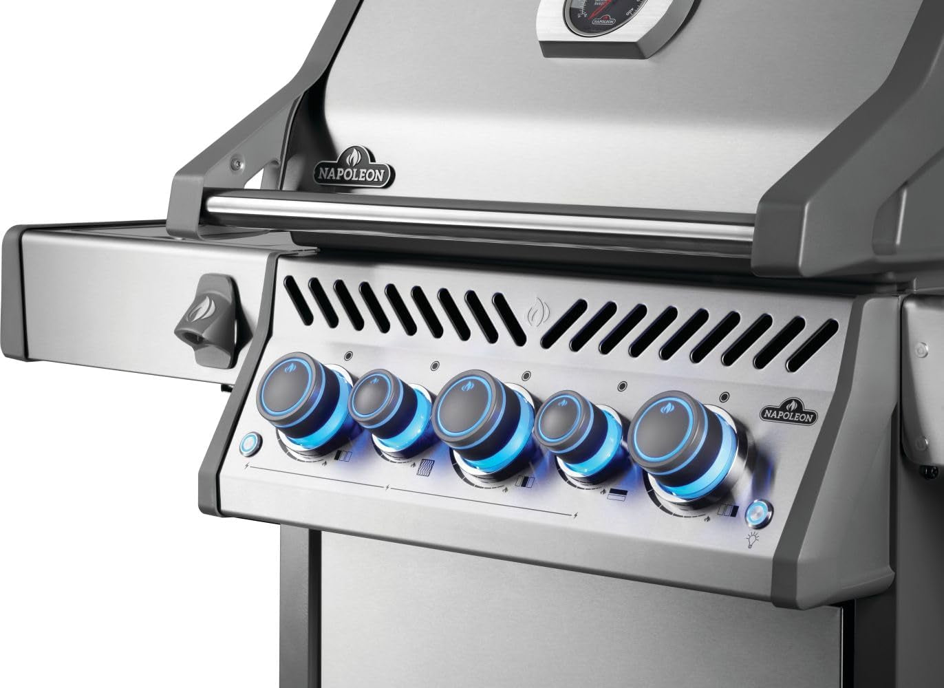 Rogue PRO-S 425 Natural Gas Grill with Infrared Side and Rear Burners, Stainless Steel, Durable 5-Burner Precision Cooking