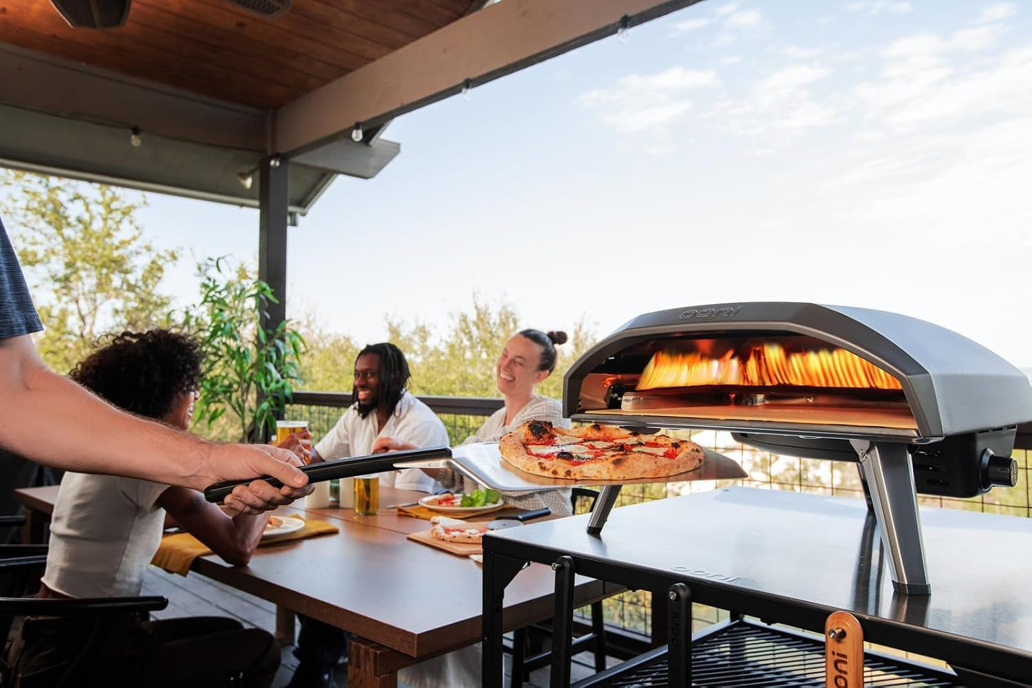 Koda 16 Propane Gas Pizza Oven - Ultimate Pizza Oven Bundle - Includes 14" Perforated Pizza Peel, Turning Peel and Koda 16 Cover