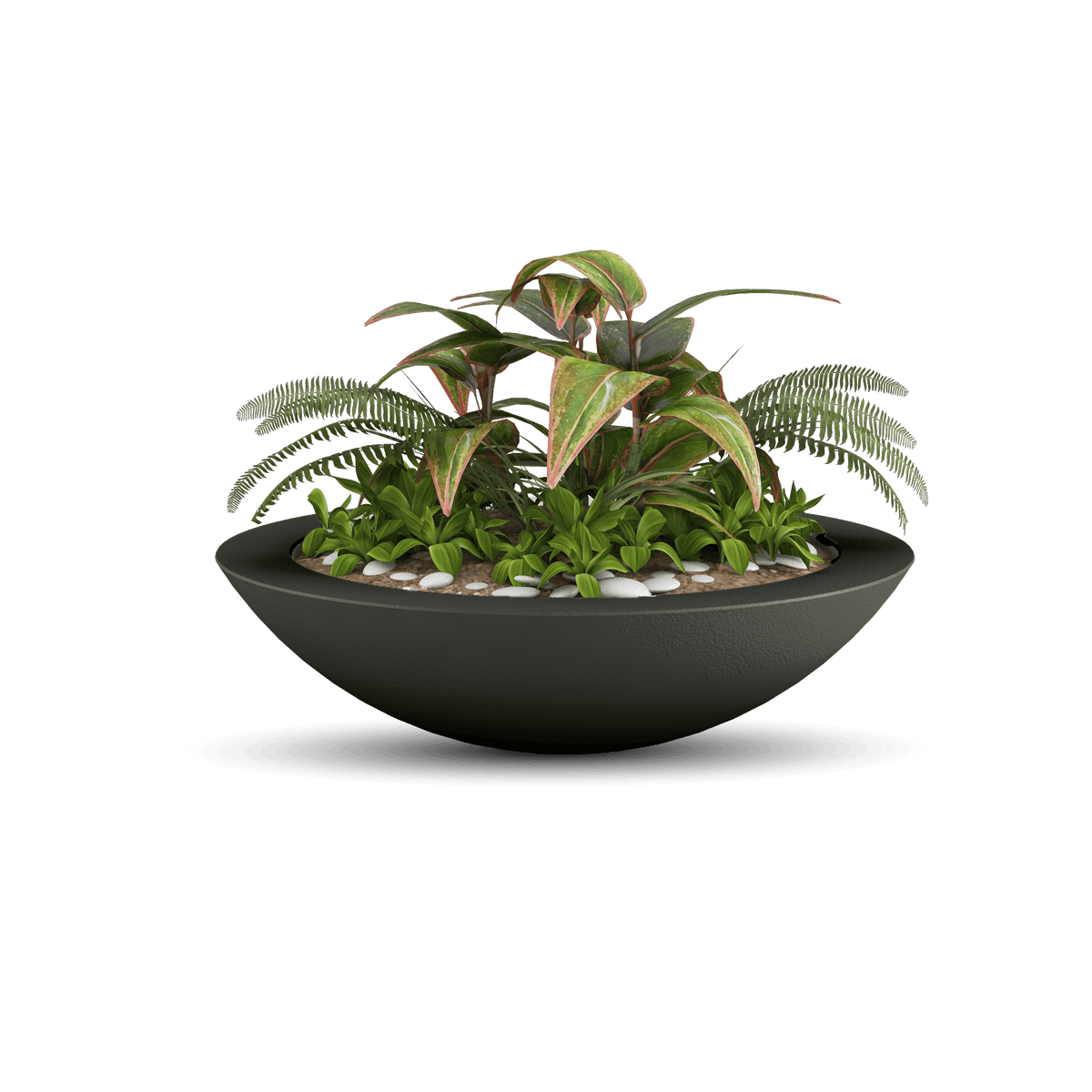 ModaConcrete Oceanside Shallow GFRC Planter