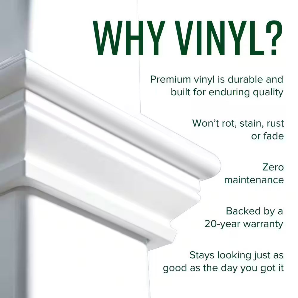 Nantucket Legacy 60 In. L X 100 In. H White Vinyl Arbor