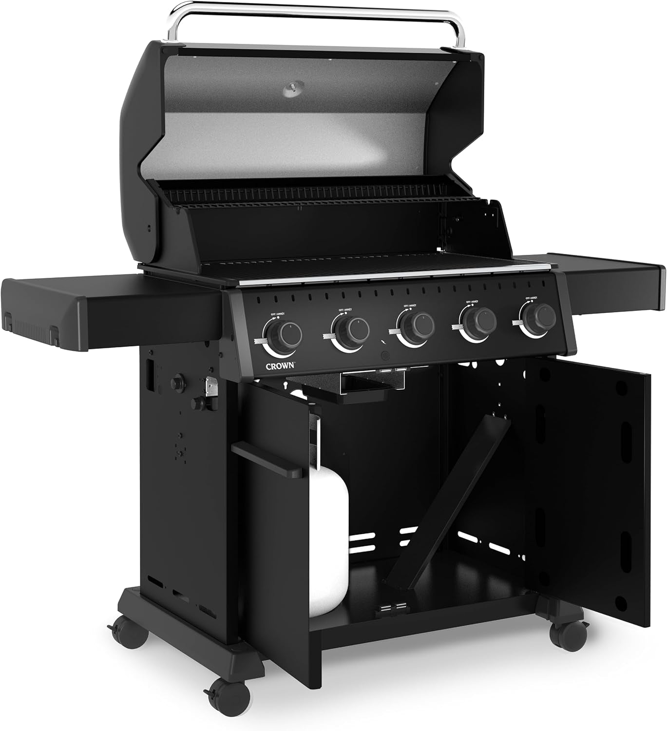 866154 Crown 520 Shadow 5-Burner Propane Gas Grill in Black