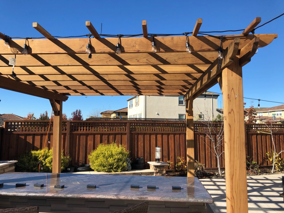 Best Redwood Super Deck Solid Wood Pergola
