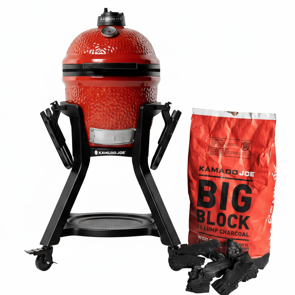 Joe Jr Grill Cart and 20LB 100% Natural Lump Charcoal