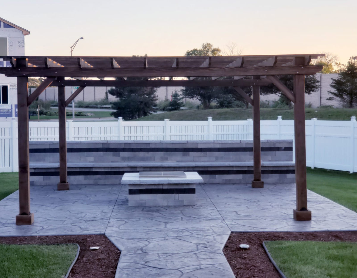 Best Redwood Super Deck Solid Wood Pergola