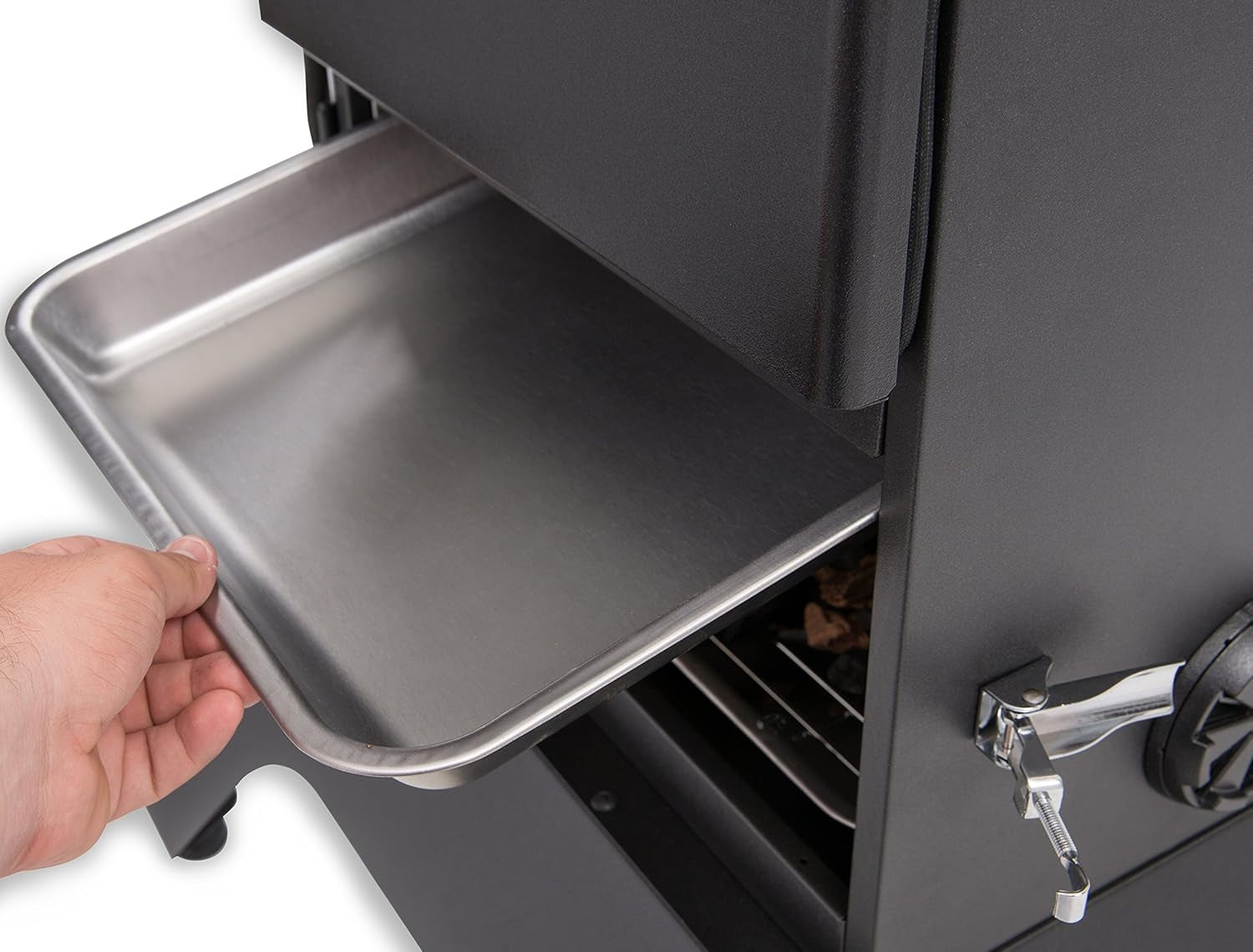 923617 Vertical Natural Gas Cabinet Smoker, Black