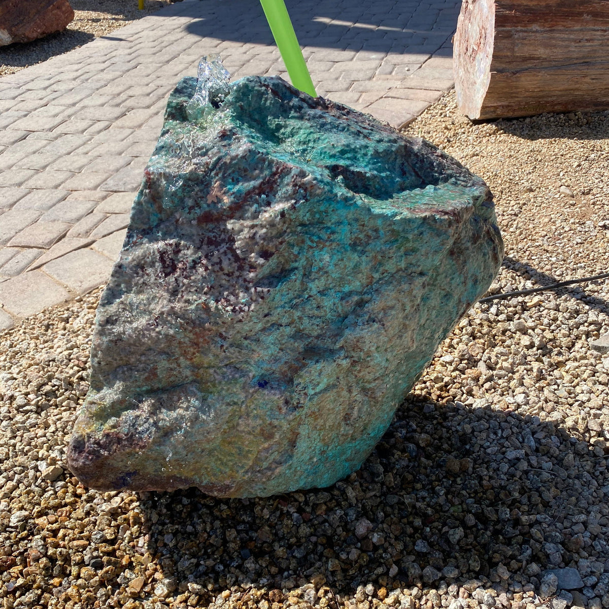 Rare Earth Gallery Morenci Chrysocolla Copper Ore Boulder Fountain