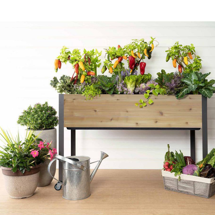 21 In. X 47 In. X 32 In. H Self-Watering Cedar Planter