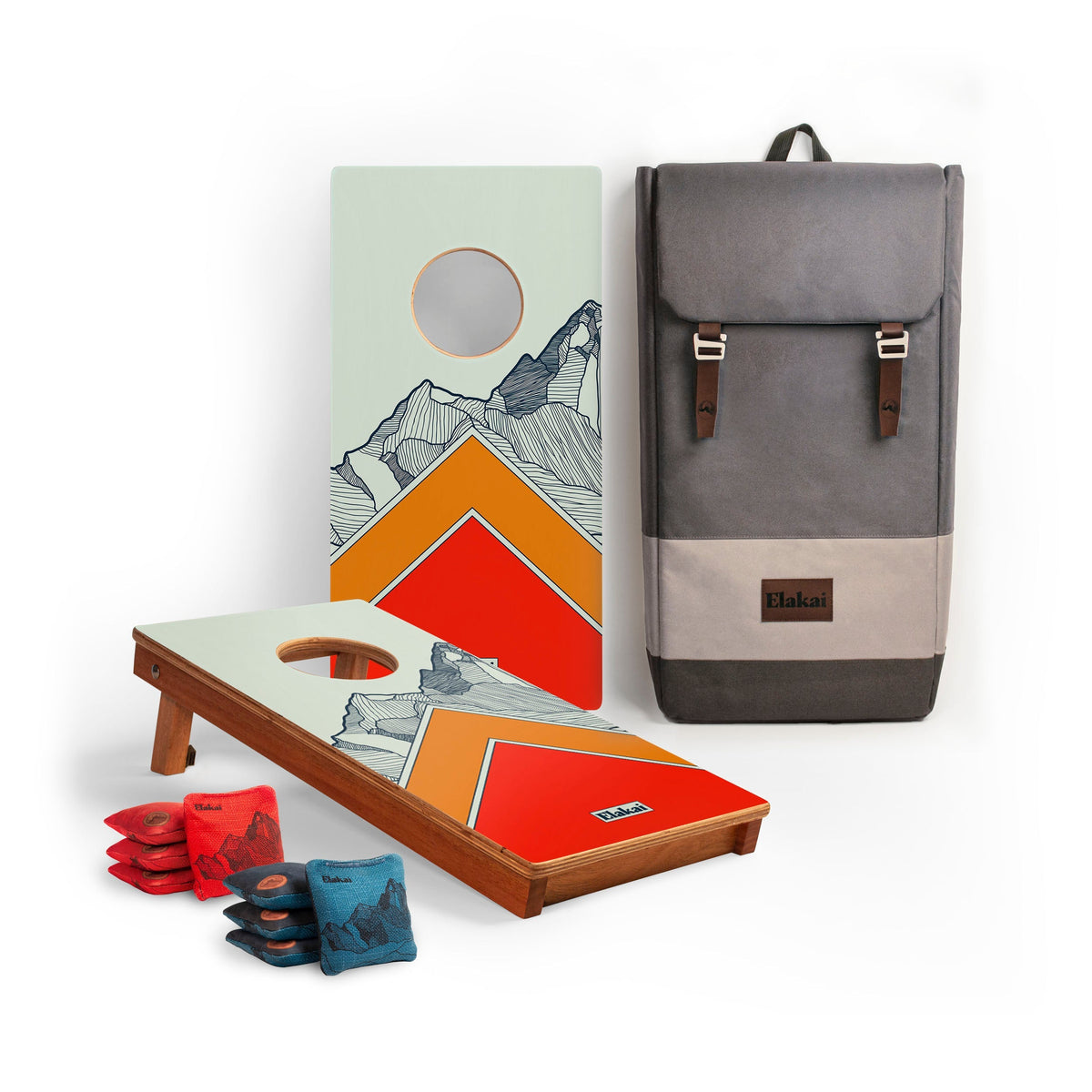 Elakai Modern Angle 1ft x 2ft Travel Cornhole Set