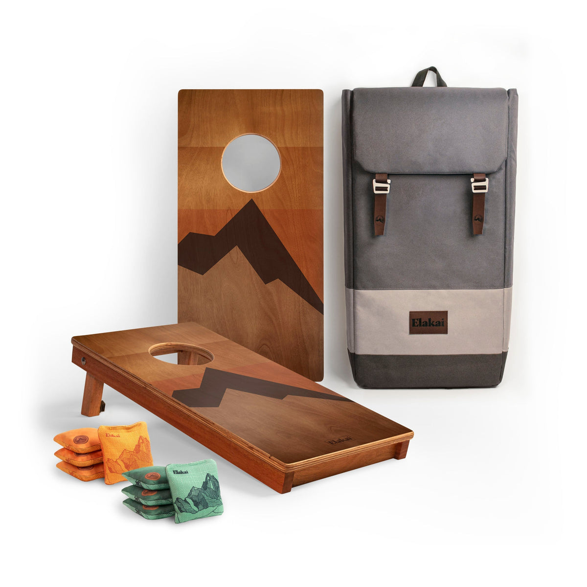 Elakai Modern Angle 1ft x 2ft Travel Cornhole Set
