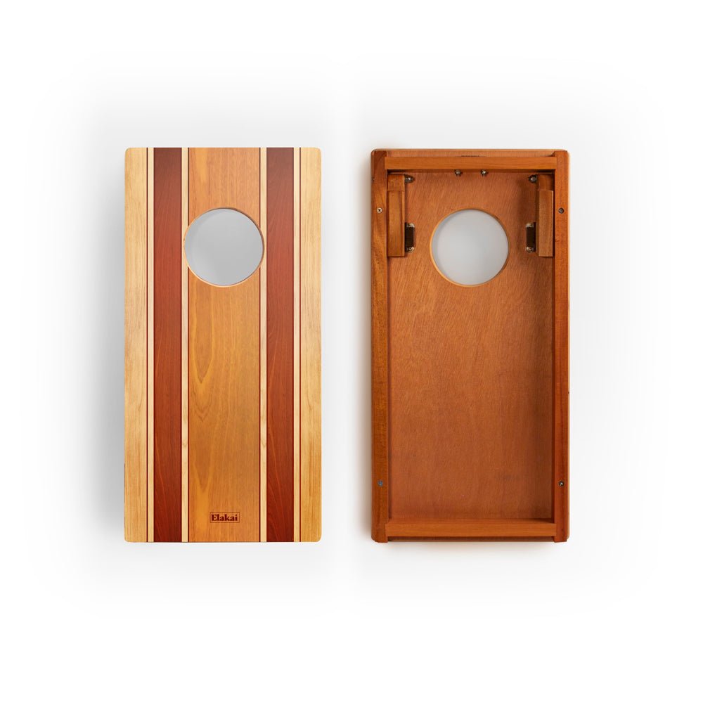 Elakai Natural Surf Beach 1ft x 2ft Travel Cornhole Set