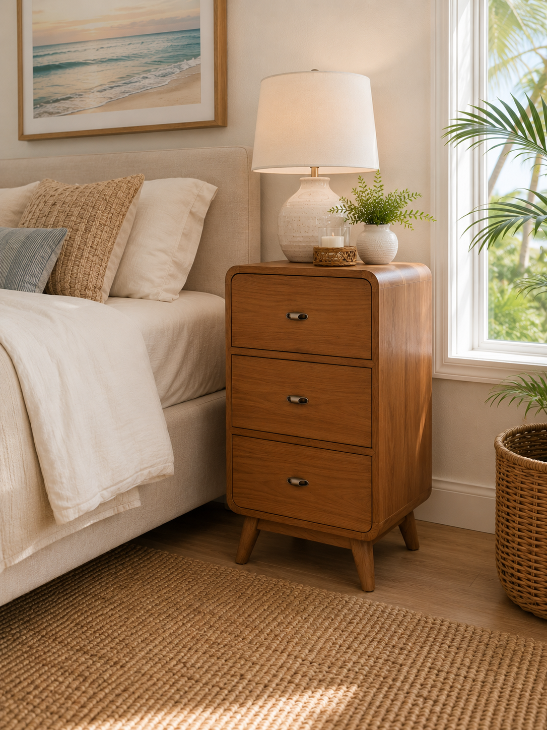 Broward Design Center Recycled Teak 3-Drawer Accent Chest