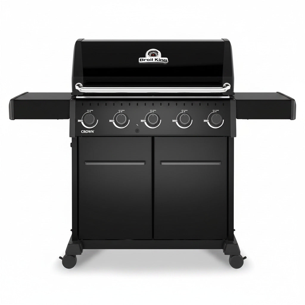 866154 Crown 520 Shadow 5-Burner Propane Gas Grill in Black