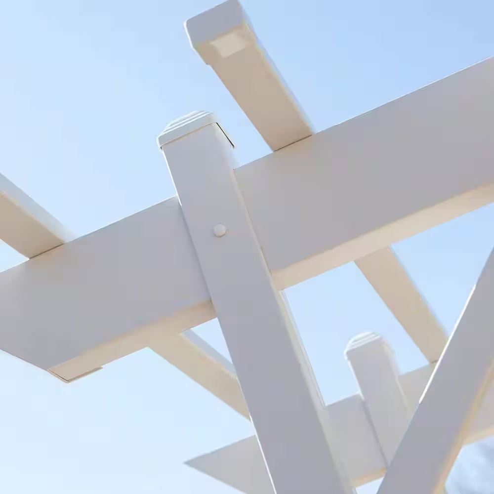 85 In. X 72 In. X 41 In. Mocha Vinyl PVC Wellington Arbor
