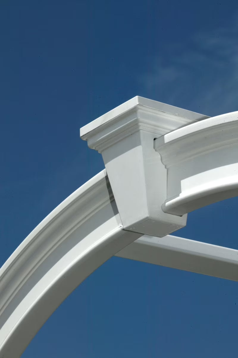 49" L X 24" W X 91.6" H Vienna Classic Vinyl Arbor, White, VA68144