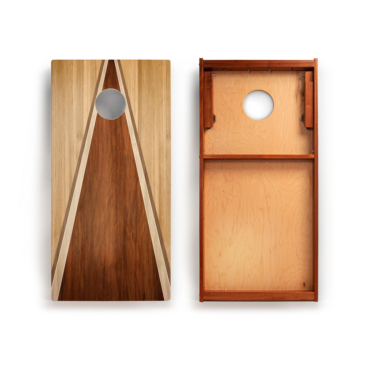 Elakai 2' × 4' Classic Triangle Wood Cornhole Set