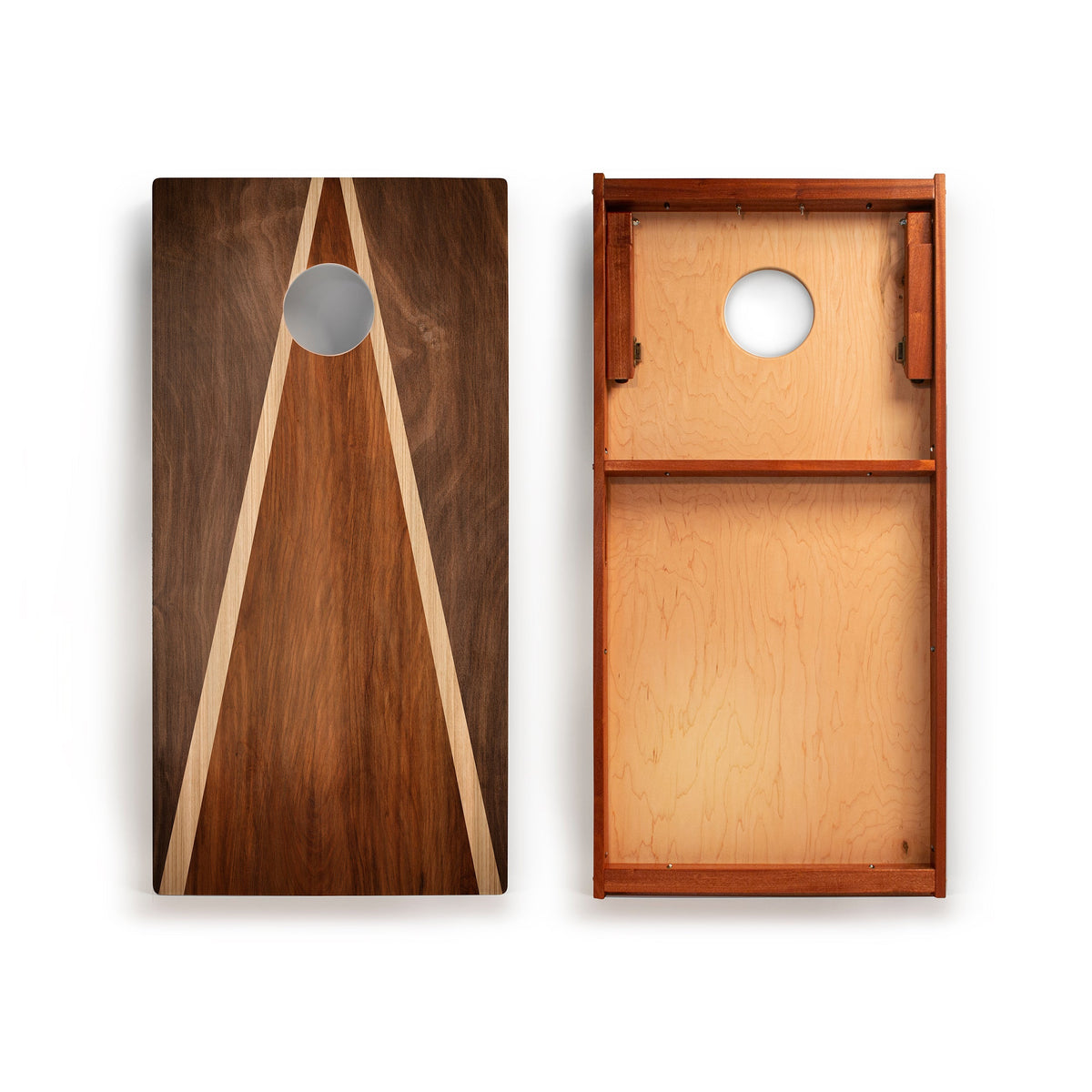 Elakai 2' × 4' Classic Triangle Wood Cornhole Set