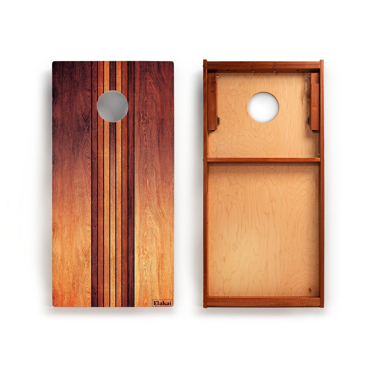 Elakai Natural Surf Beach 2ft x 4ft Classic Cornhole Set