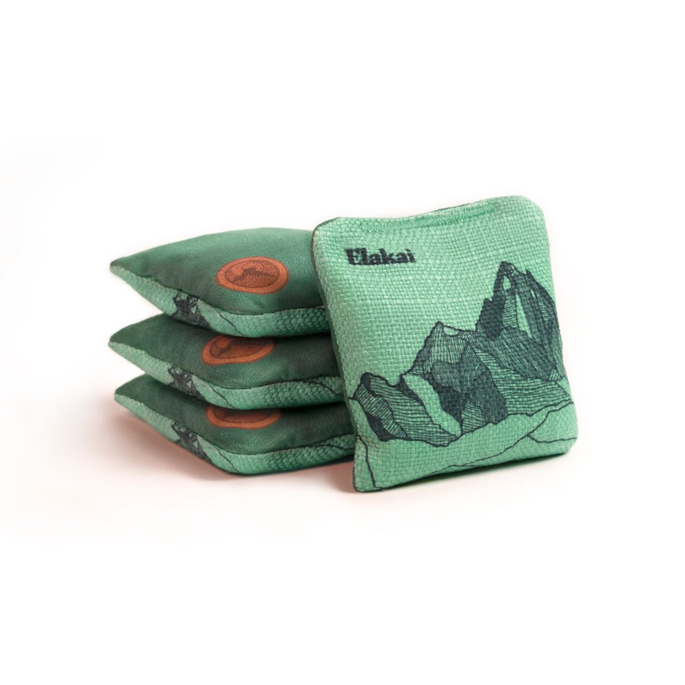 Elakai 4-in Travel Dual-Sided Cornhole Bags | Mt. Elakai