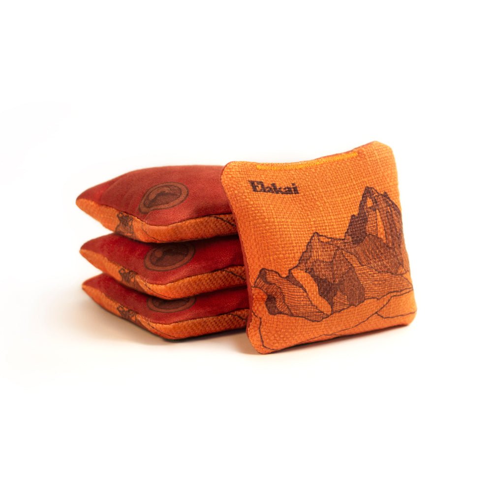 Elakai 4-in Travel Dual-Sided Cornhole Bags | Mt. Elakai