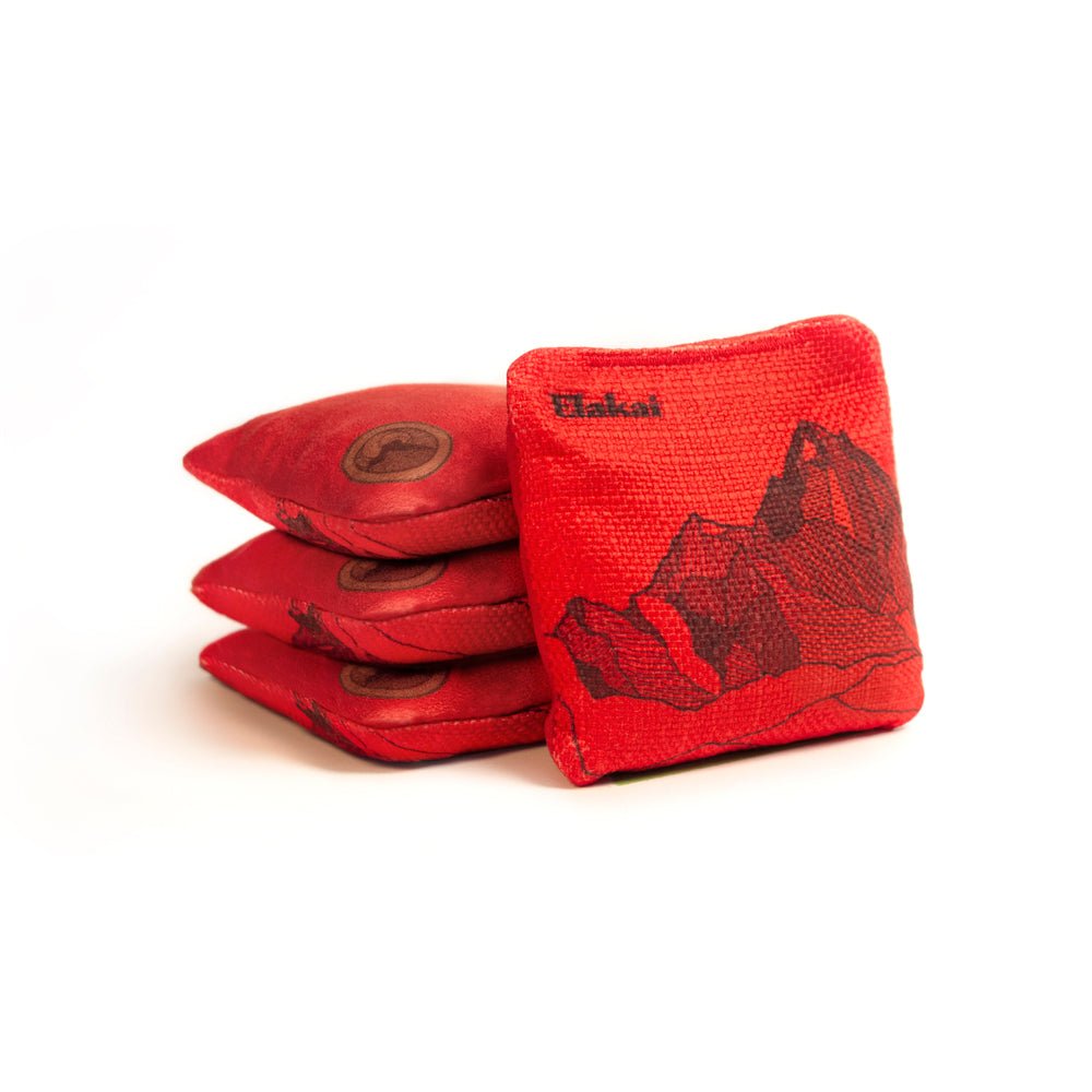 Elakai 4-in Travel Dual-Sided Cornhole Bags | Mt. Elakai