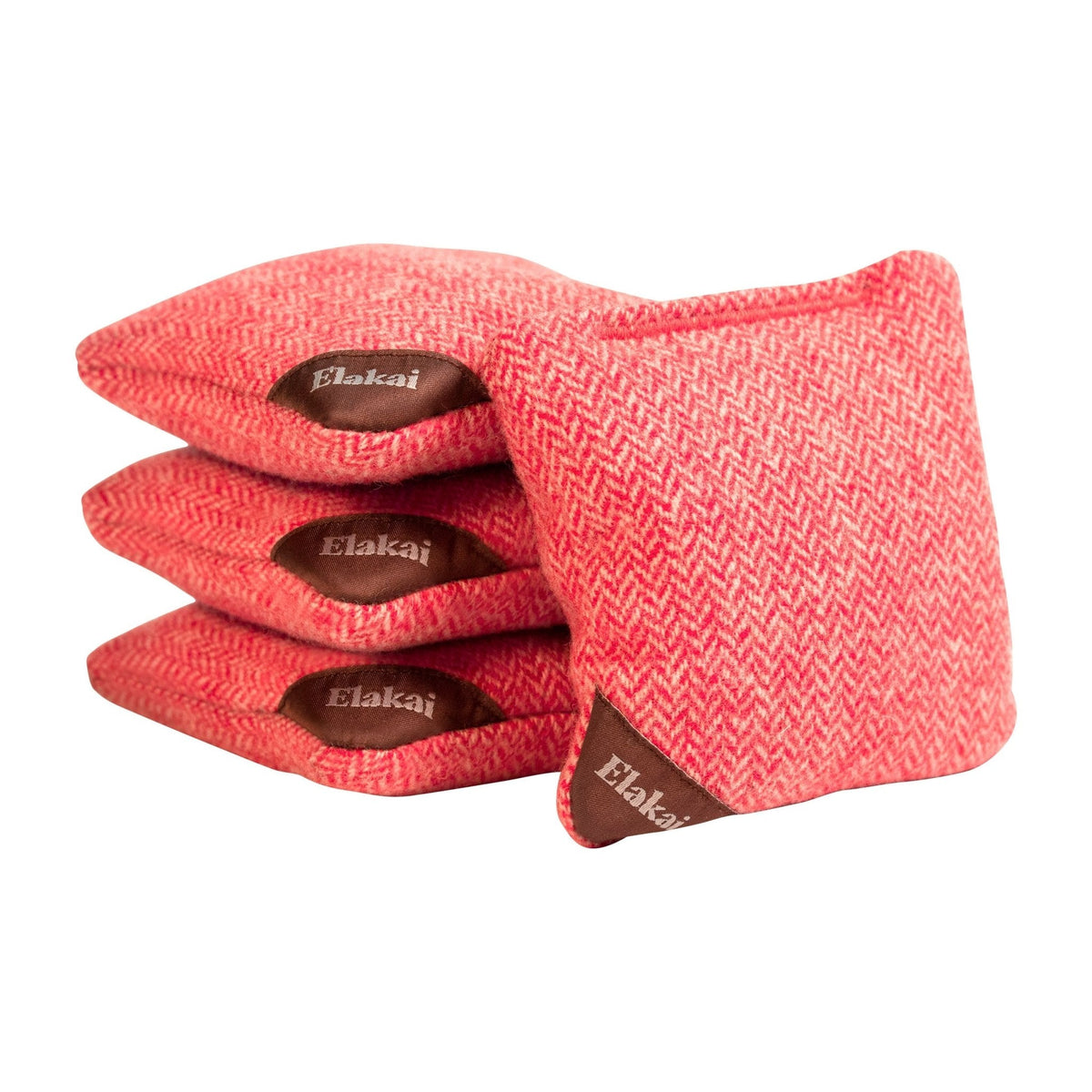 Elakai 4-in Travel Herringbone All-Weather Cornhole Bags | Set of 4