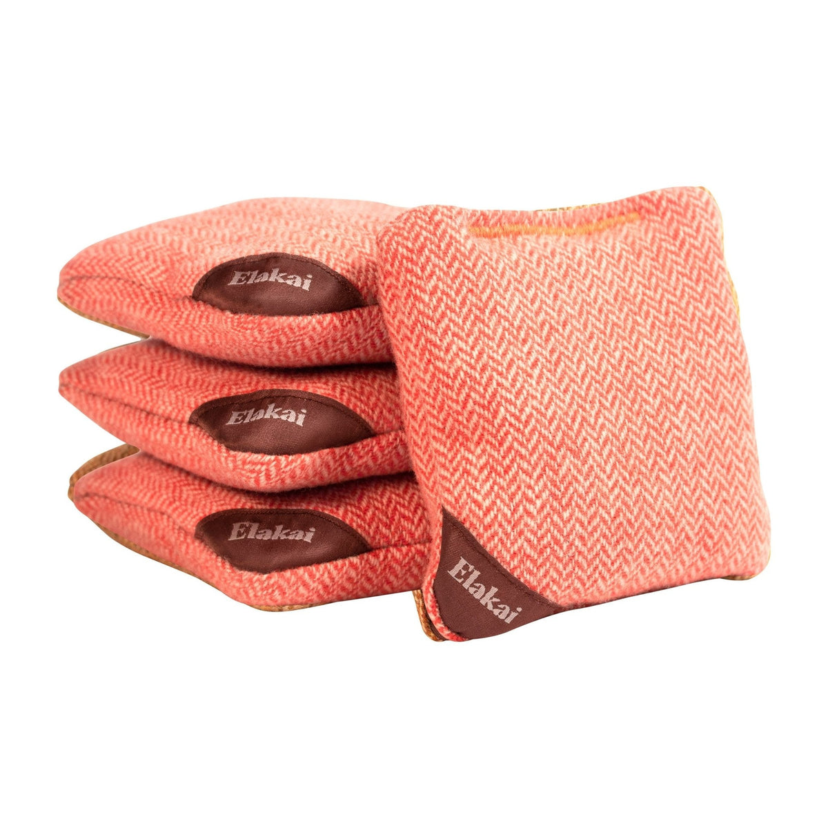 Elakai 4-in Travel Herringbone All-Weather Cornhole Bags | Set of 4