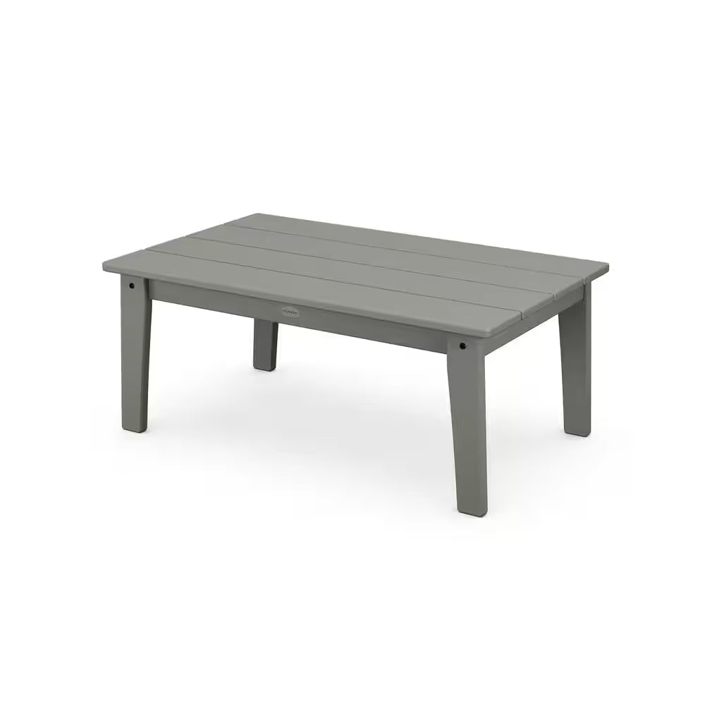 Grant Park Slate Grey 4-Piece Plastic Patio Conversation Deep Seating Set with Silver Garnet Cushions