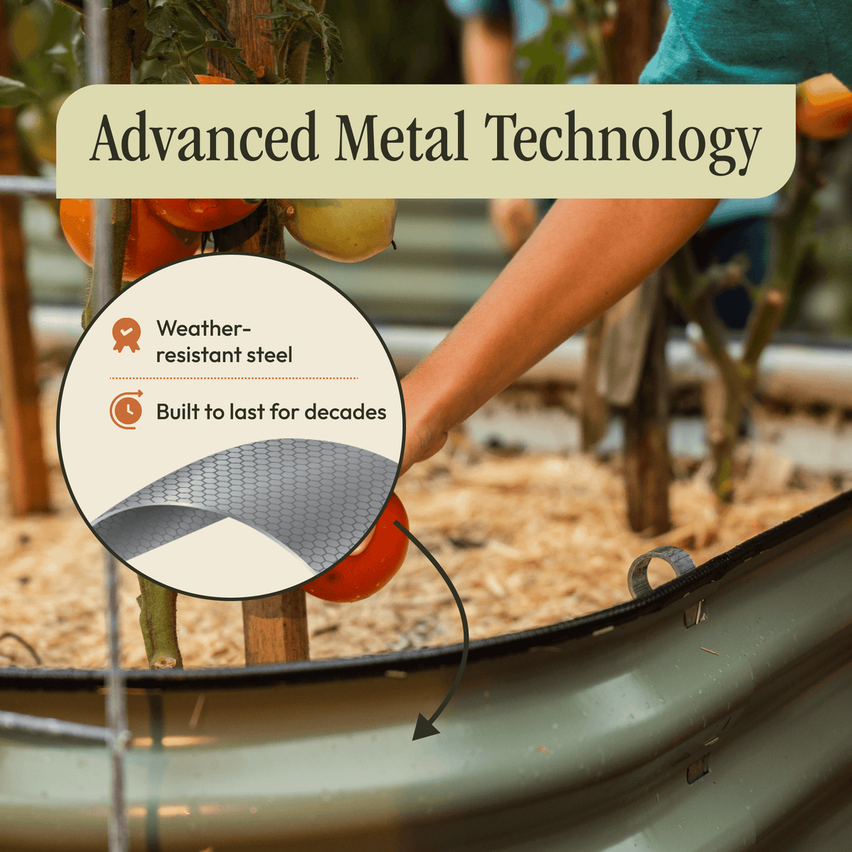 Gro-Rite “No Tools Needed” Premium Metal Raised Garden Bed Kit