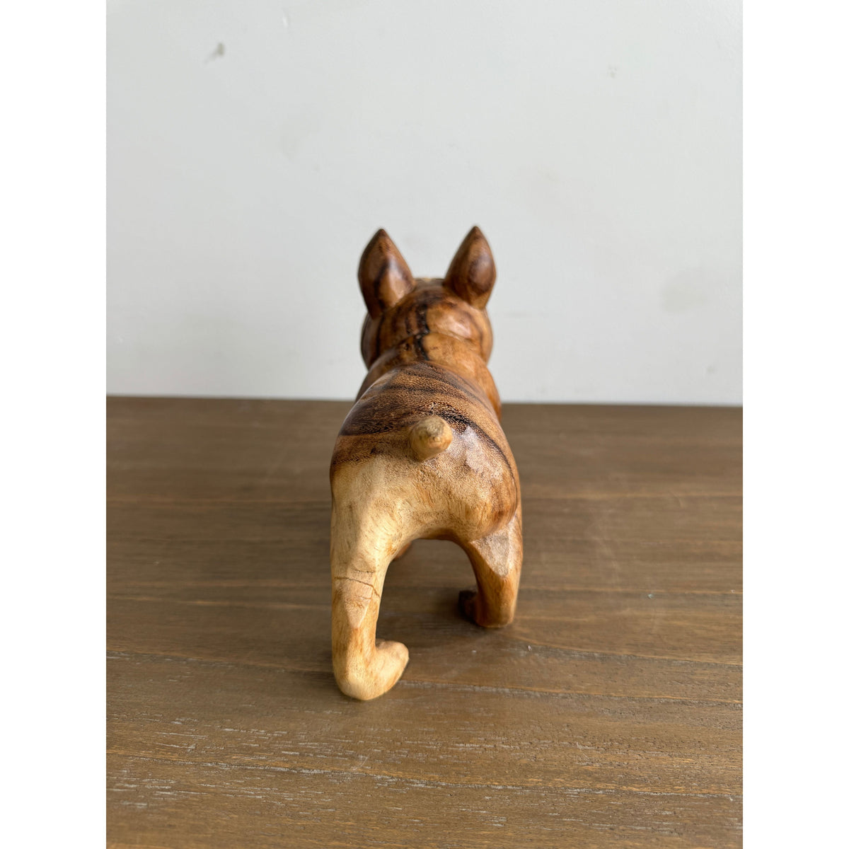 Broward Design Center Hand-Carved Teak Bulldog – Small