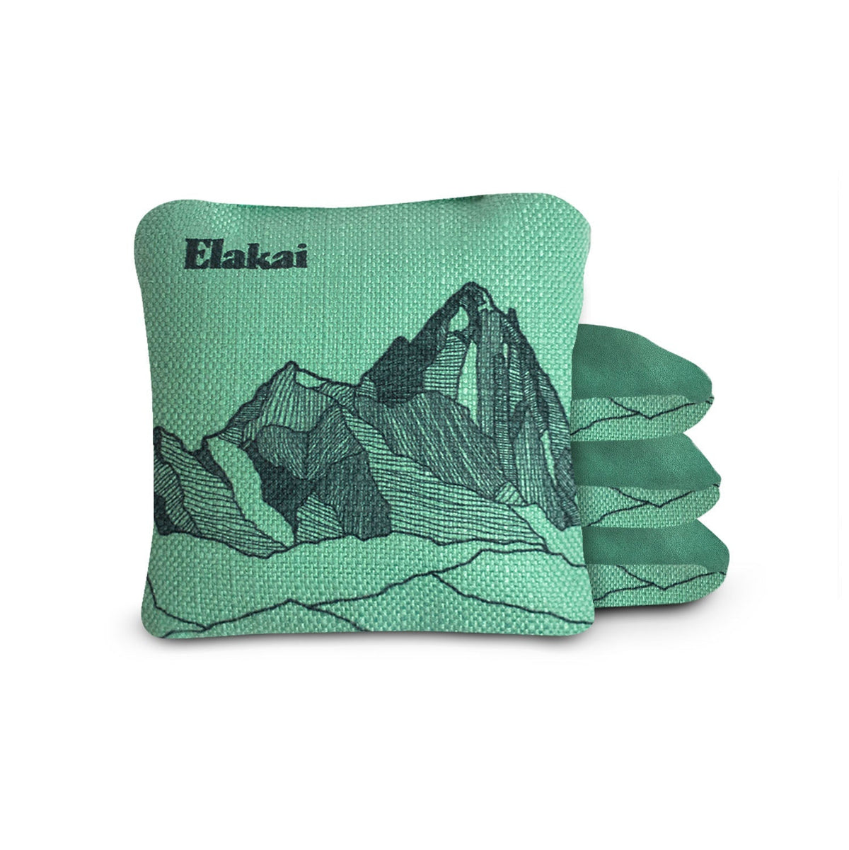 Elakai 6-in Dual-Sided Cornhole Bags | Mt. Elakai Design Collection