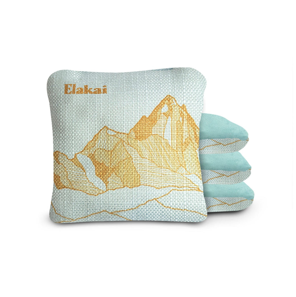 Elakai 6-in Dual-Sided Cornhole Bags | Mt. Elakai Design Collection