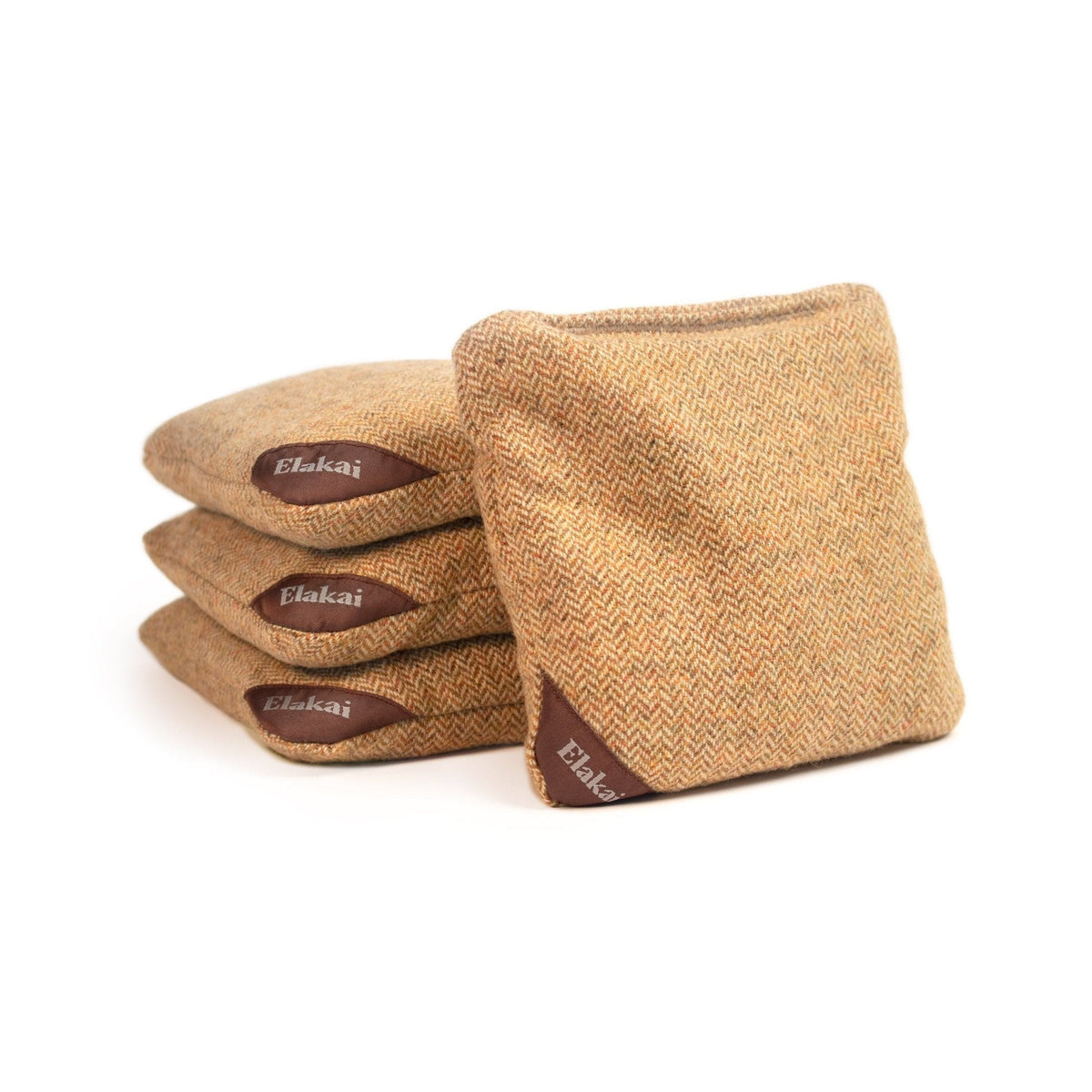 Elakai 6-in Herringbone All-Weather Cornhole Bags | Set of 4