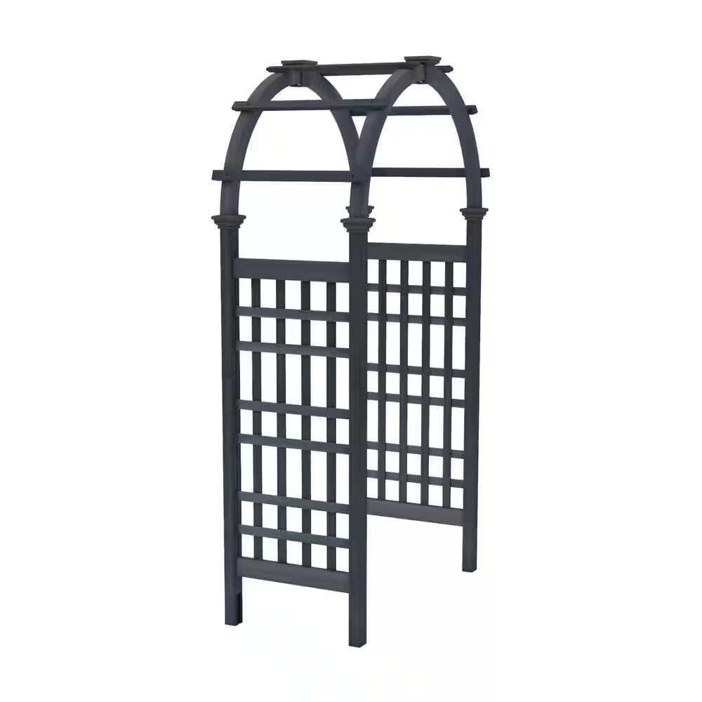 Rosewood 47 In. L X 24 In. W X 88 In. H Cedar Arbor, Charcoal