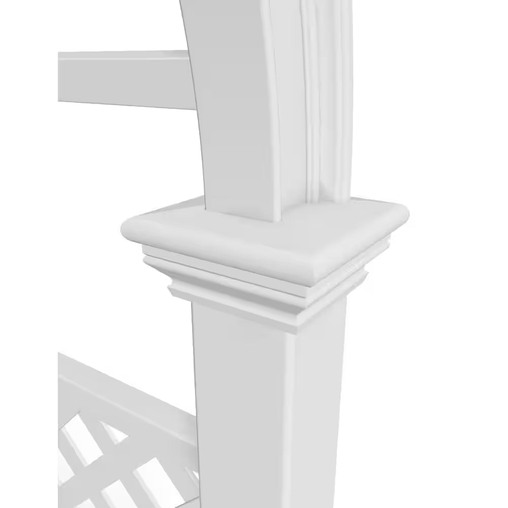 Nantucket Legacy 60 In. L X 100 In. H White Vinyl Arbor