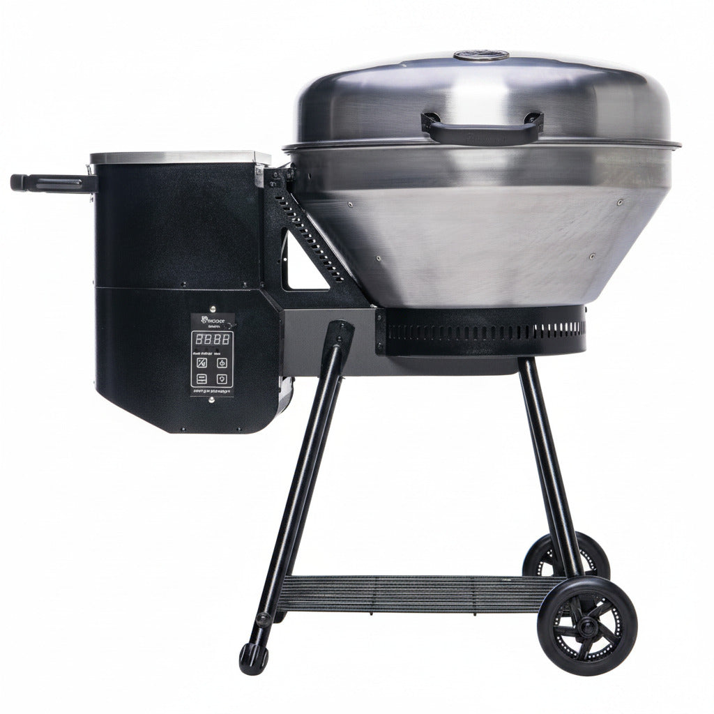 Pellet Grill RT-B380 Bullseye, BBQ, Outdoor, and Electric Pellet Smoker Grill, Electric Smokers, Uses 100% Wood Pellets for Ribs, Brisket, Chicken, Sear, Smoke